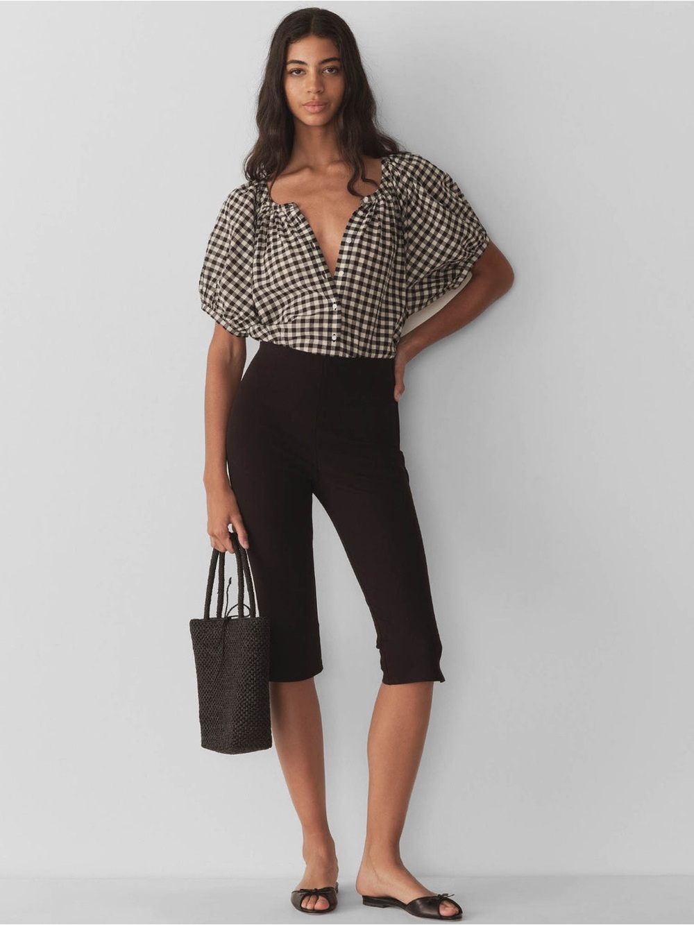 Doen June Top in Noir Greta Ginham
